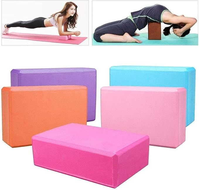 Lightweight Yoga Block for Gym & Fitness Training-Multi Colour