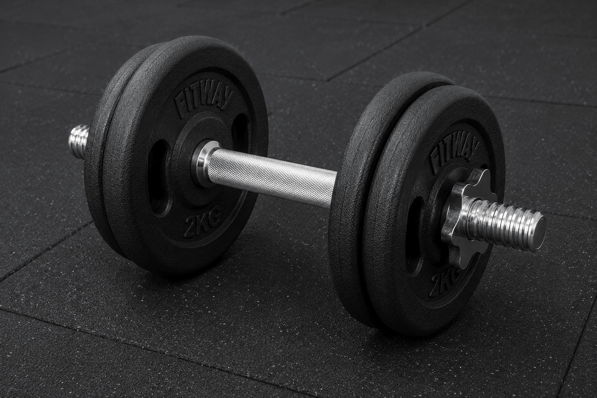 Sonecs Weight Plates (Pair) - 1Inch Bore | Rubber Coated weight Plate With Grip Handle