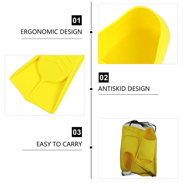 Sonecs Short Training Fins (Flippers) - Yellow