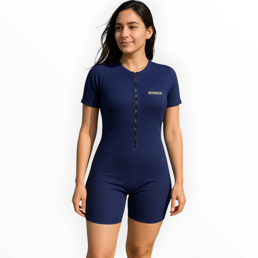 Sonecs Women's BoyLeg Swim Suit - Blue