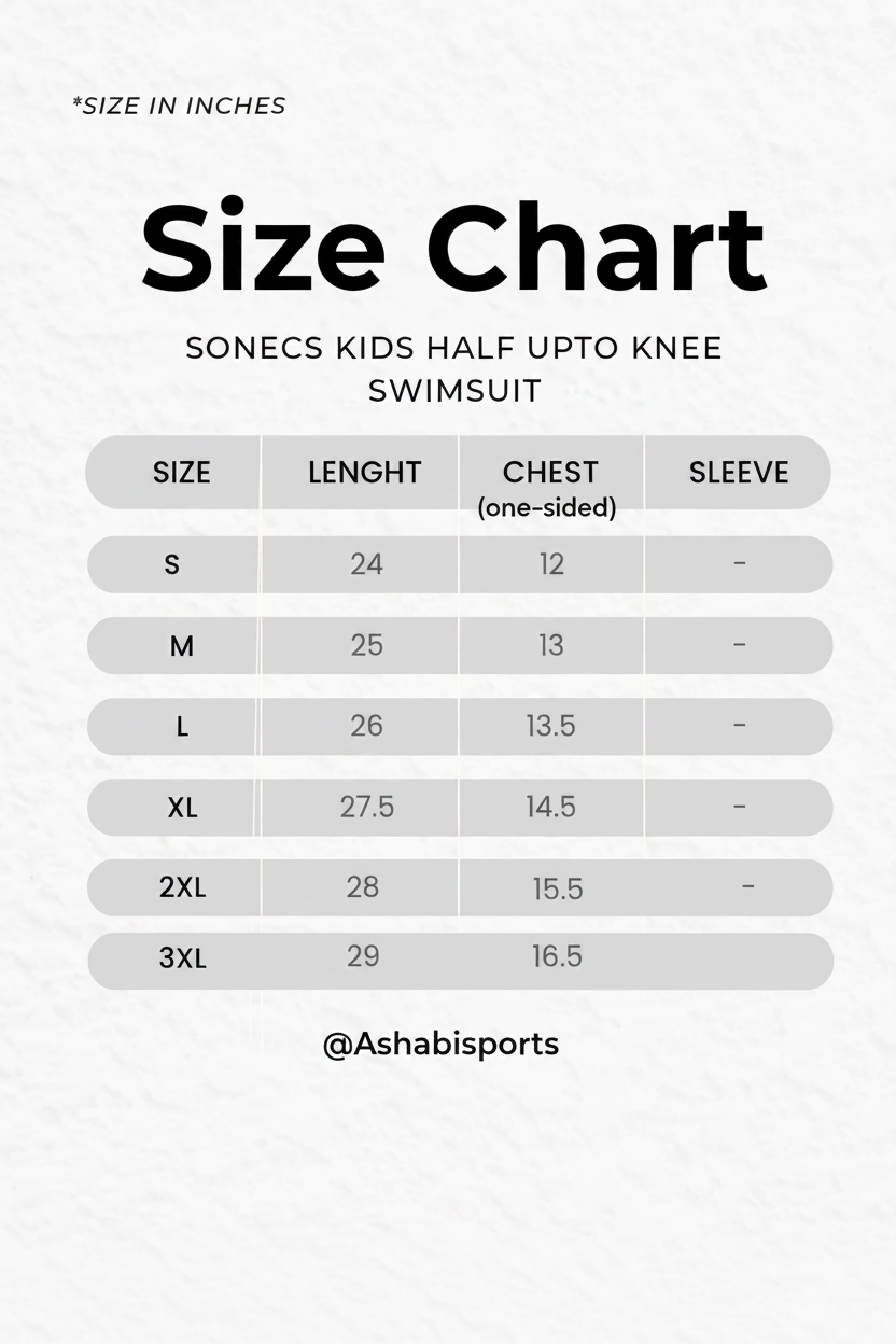 Sonecs Kids UptoKnee Swim Suit – Black/Grey