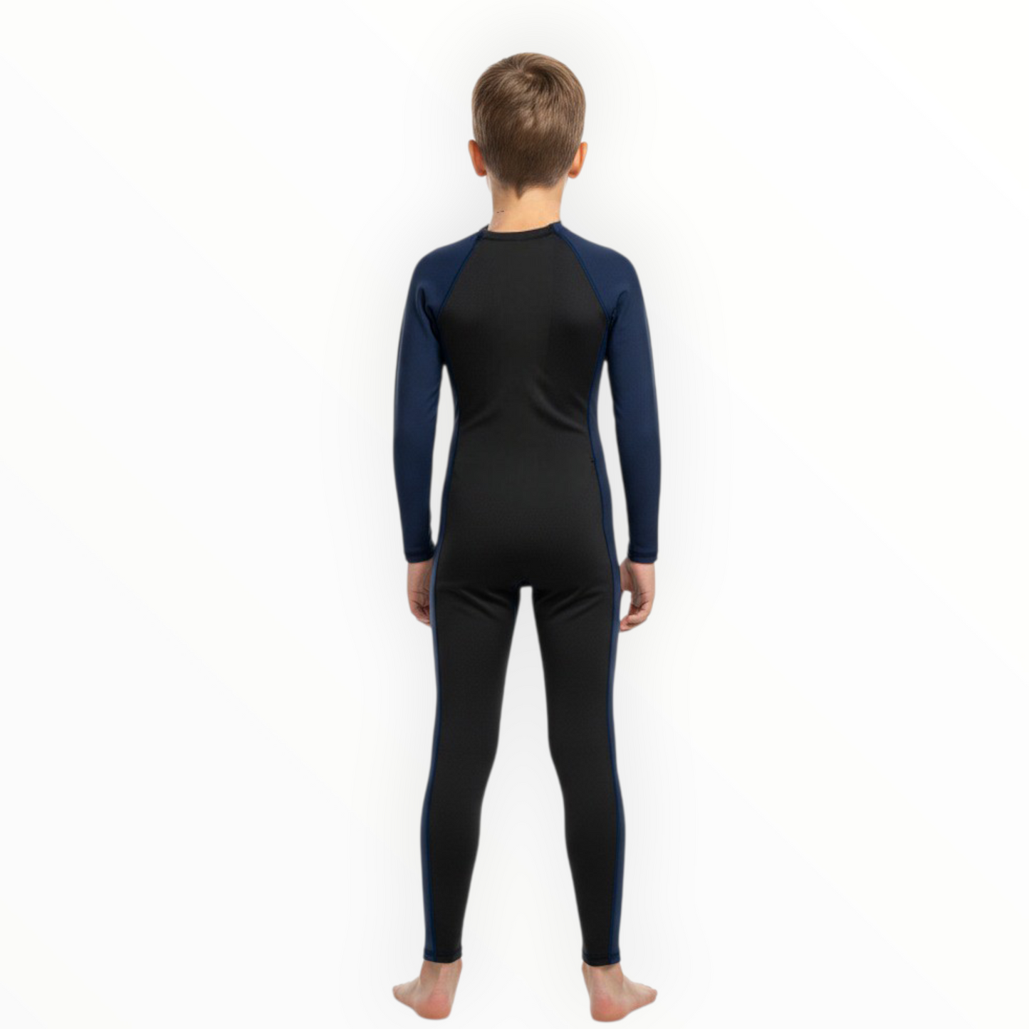 Sonecs Boys 1Pc Full SwimSuit - Black/NavyBlue