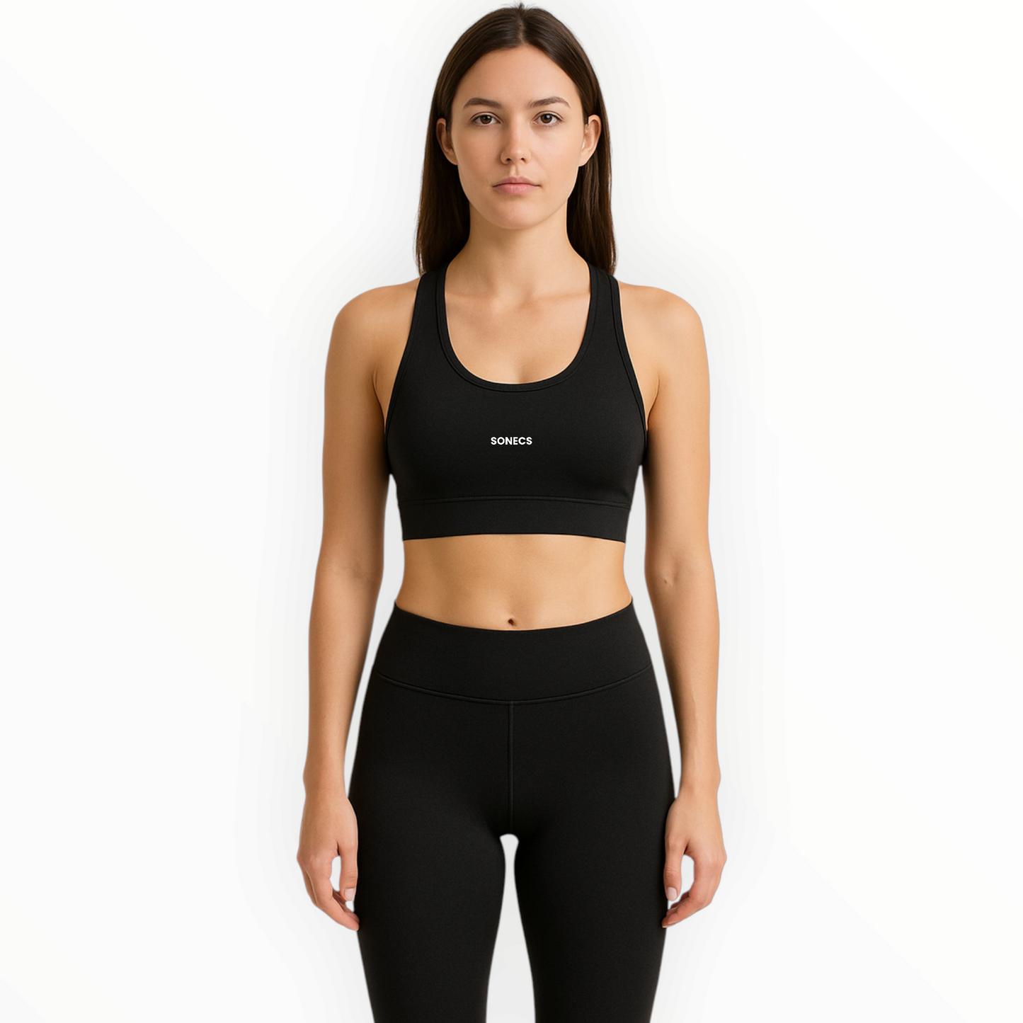 Sonecs Essential Racerback Sports Bra - Black