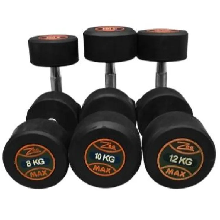 Zee Max Rubber Dumbells (Round Shape) Pair - Main Image