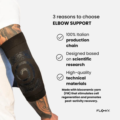 Floky Elbow Support Black-Single
