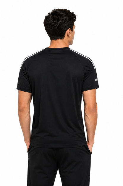 Adidas Essential 3 Stripes Premium Tshirt - Black