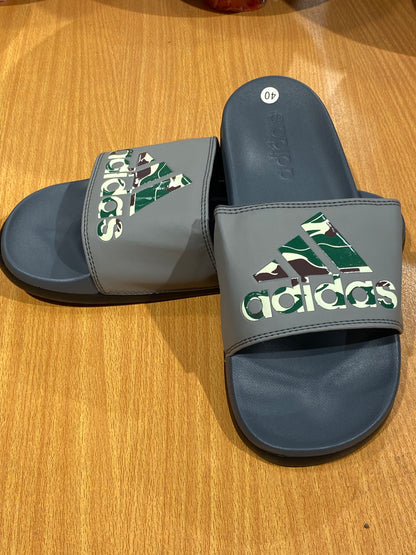 Adilettes Comfort Slides Camo - Grey
