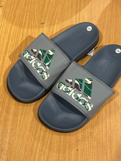 Adilettes Comfort Slides Camo - Grey