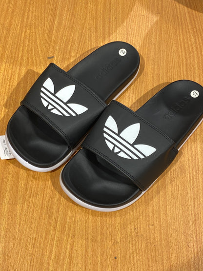 Adilettes Comfort Slides Logo - Black