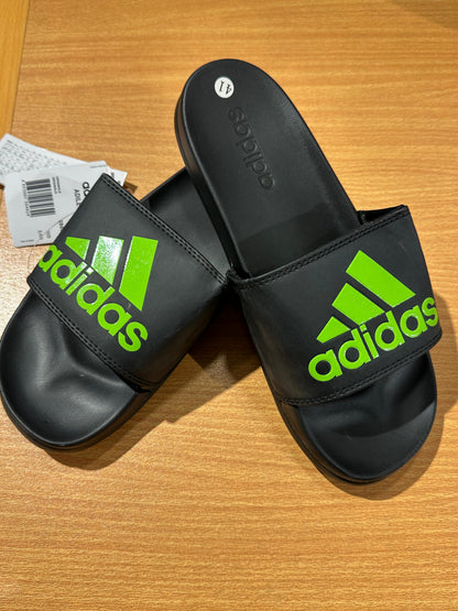 Adidas Adilettes Comfort Slides Premium Black Green