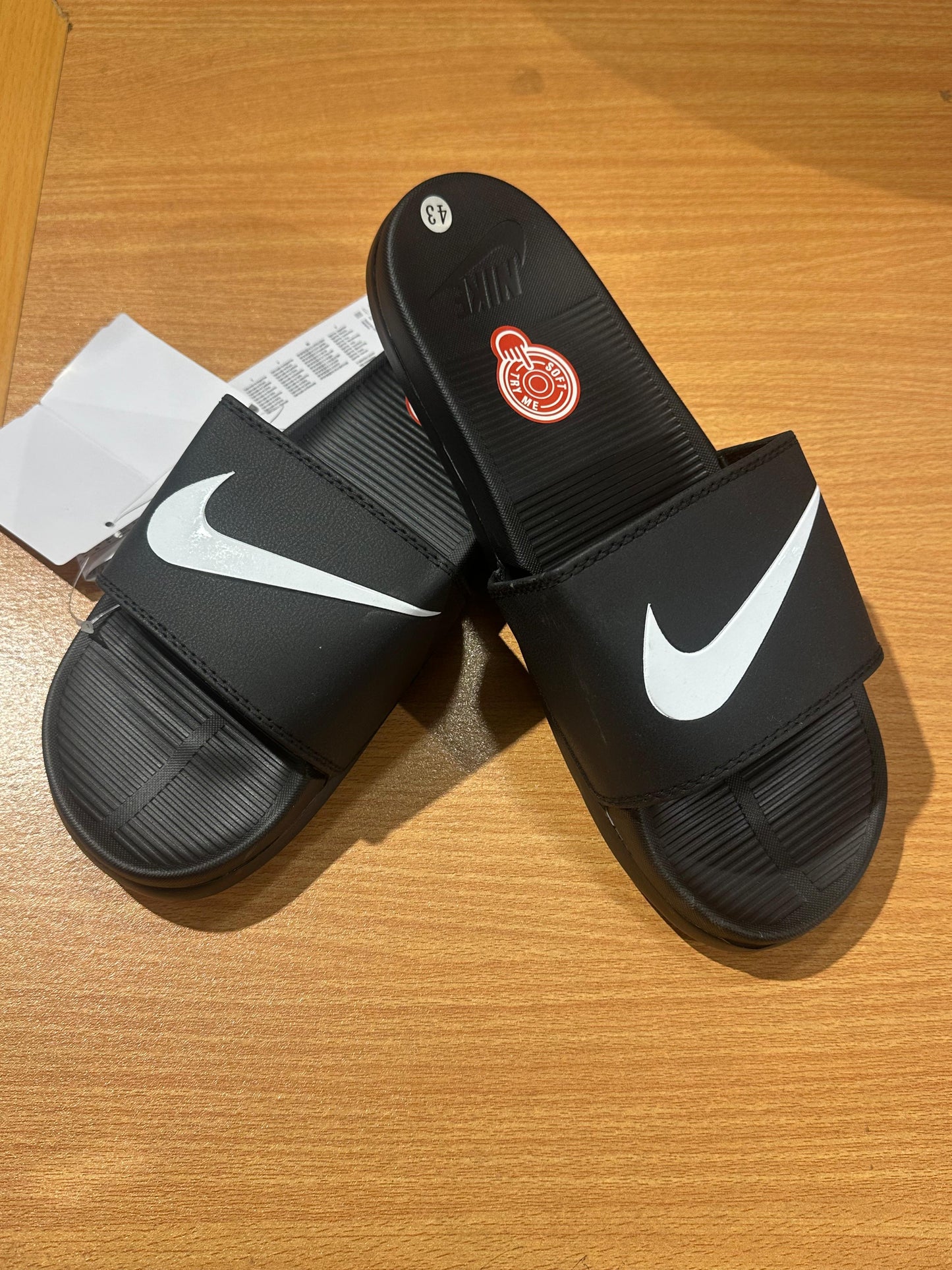 Nike Adilettes Comfort Slides - Black/White