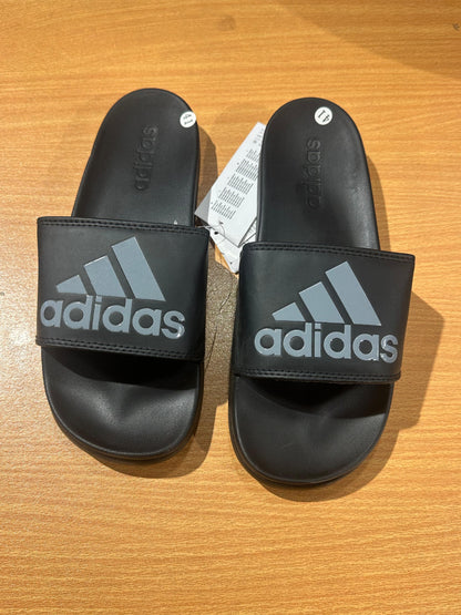Adidas Adilettes Comfort Slides Black Grey Casual Slippers