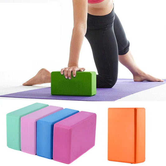 Lightweight Yoga Block for Gym & Fitness Training-Multi Colour