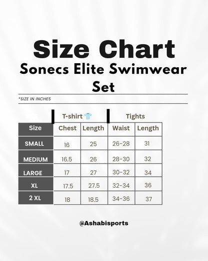 Sonecs Elite 2Pc Modest Swimwear - Black