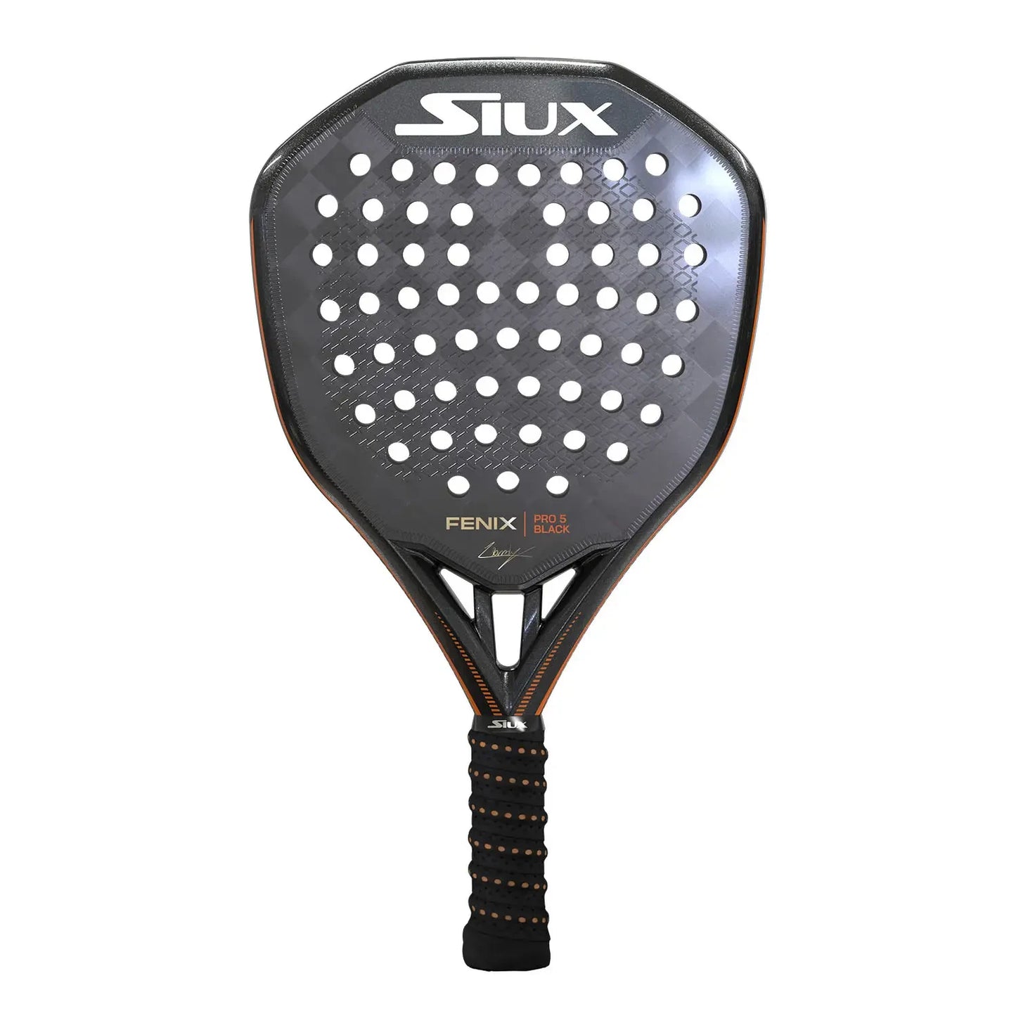 Siux Fenix Pro 5 Black 2025 Padel Racket By Leo AugsBurger
