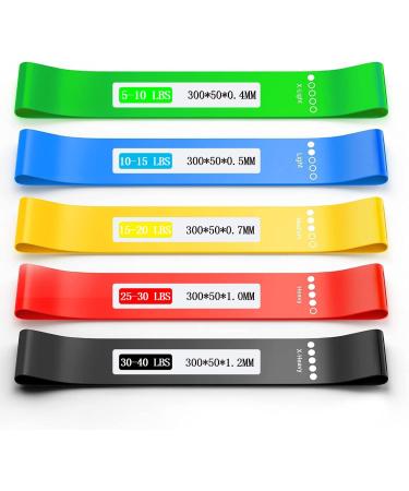 Sonecs Natural Latex Resistance Loop Bands - Pack Of 5