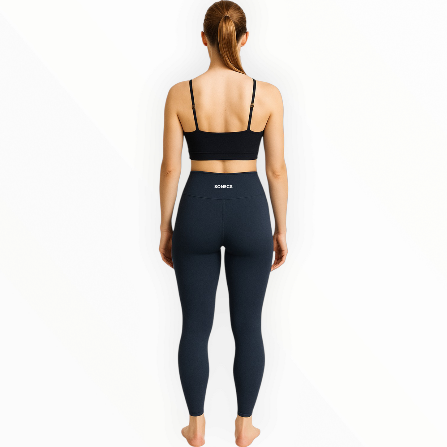 Sonecs High-Waist Workout Tights - Navy Blue