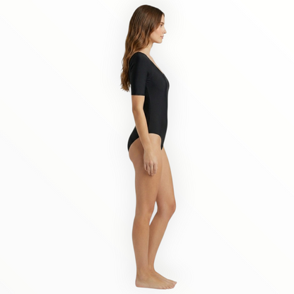 Sonecs HydroCore Half-Sleeves SwimSuit - Black