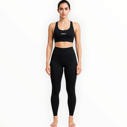 Sonecs High-Waist Workout Tights - Black