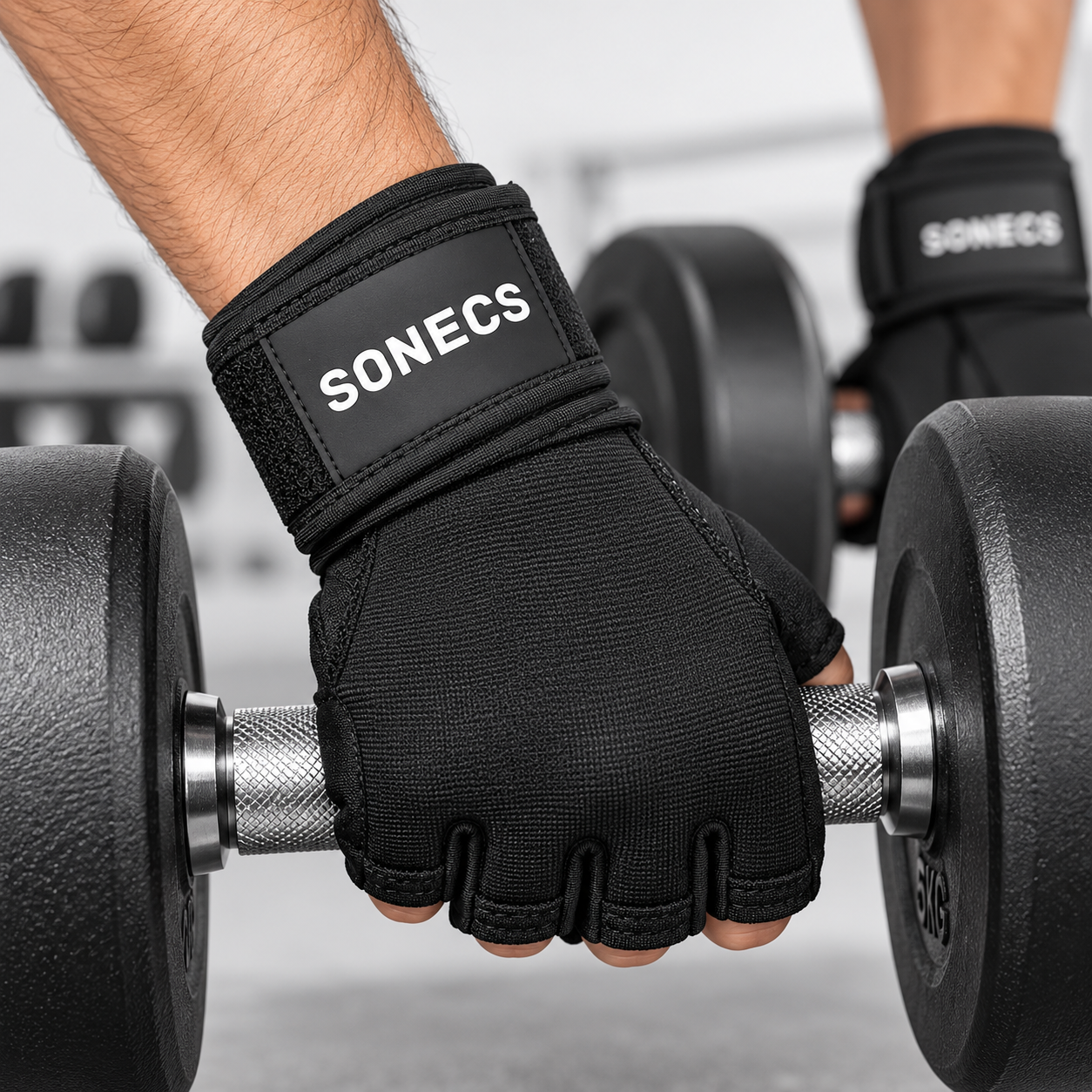 SONECS PowerGrip Pro Weight Lifting Gloves