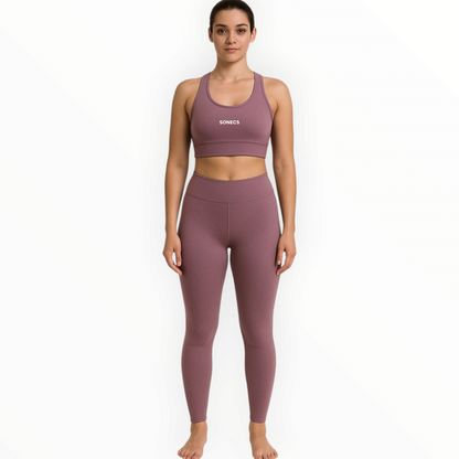 Sonecs Essential Racerback Sports Bra - Dusty Purple