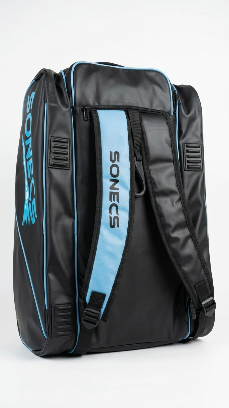 Sonecs Premium Padel Bag - Black/Light Blue