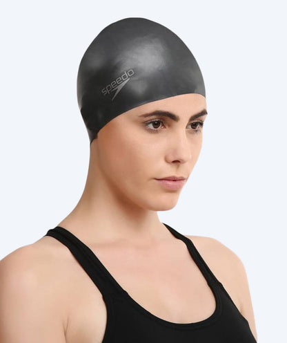 Speedo Long Hair Swim Cap - Black