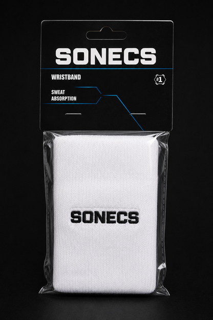 SONECS Premium Sweat Absorbent Sports Wristband - Pair