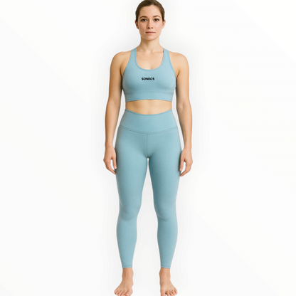 Sonecs Essential Racerback Sports Bra - Ice Blue