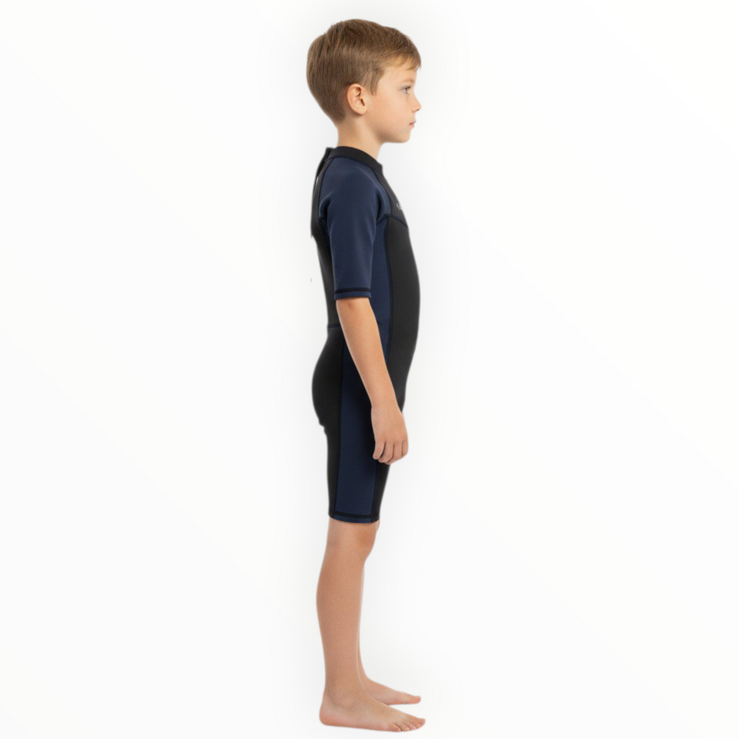 Sonecs Kids UptoKnee Swim Suit – Black/Navy