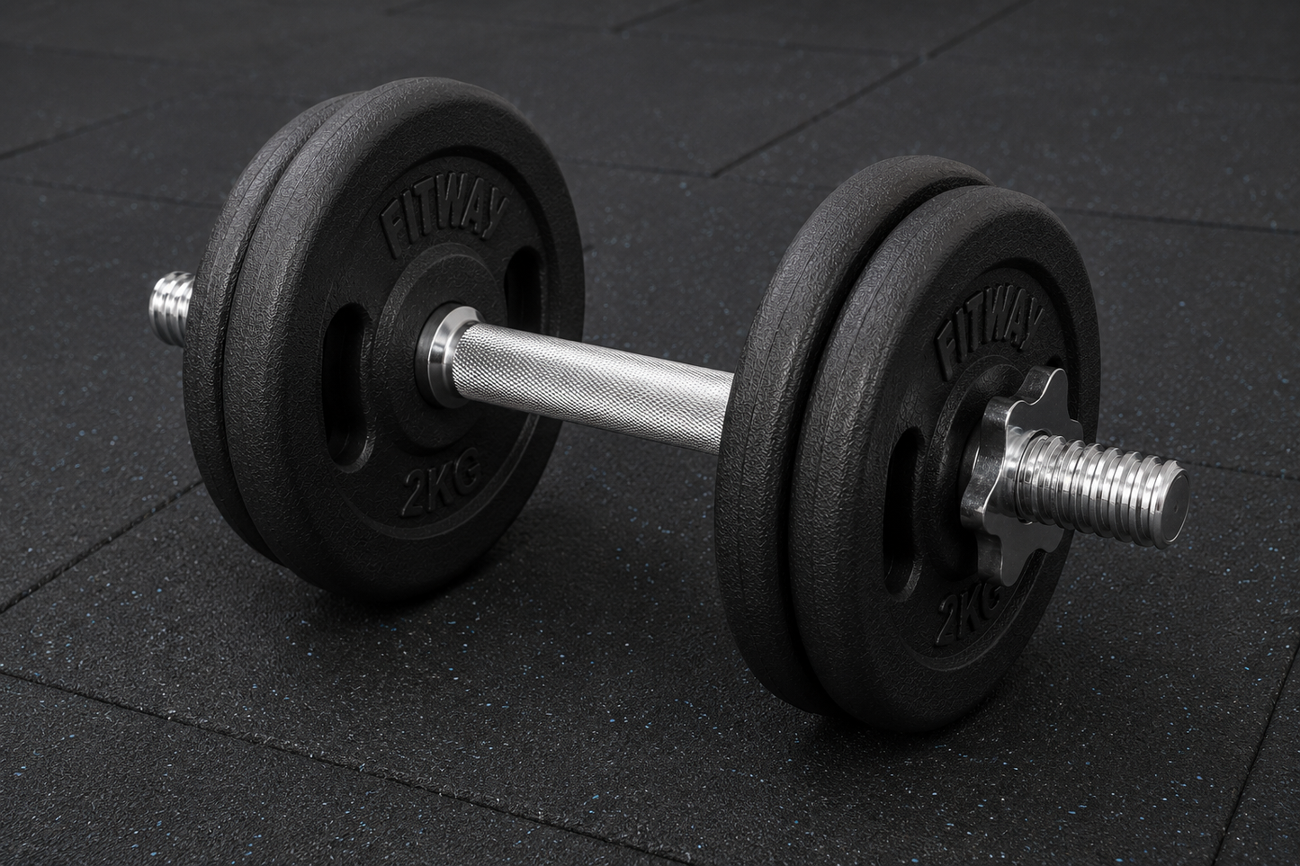 Sonecs Weight Plates (Pair) - 1Inch Bore | Rubber Coated weight Plate With Grip Handle