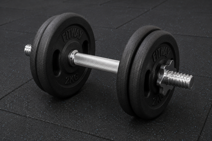 Sonecs Weight Plates (Pair) - 1Inch Bore | Rubber Coated weight Plate With Grip Handle