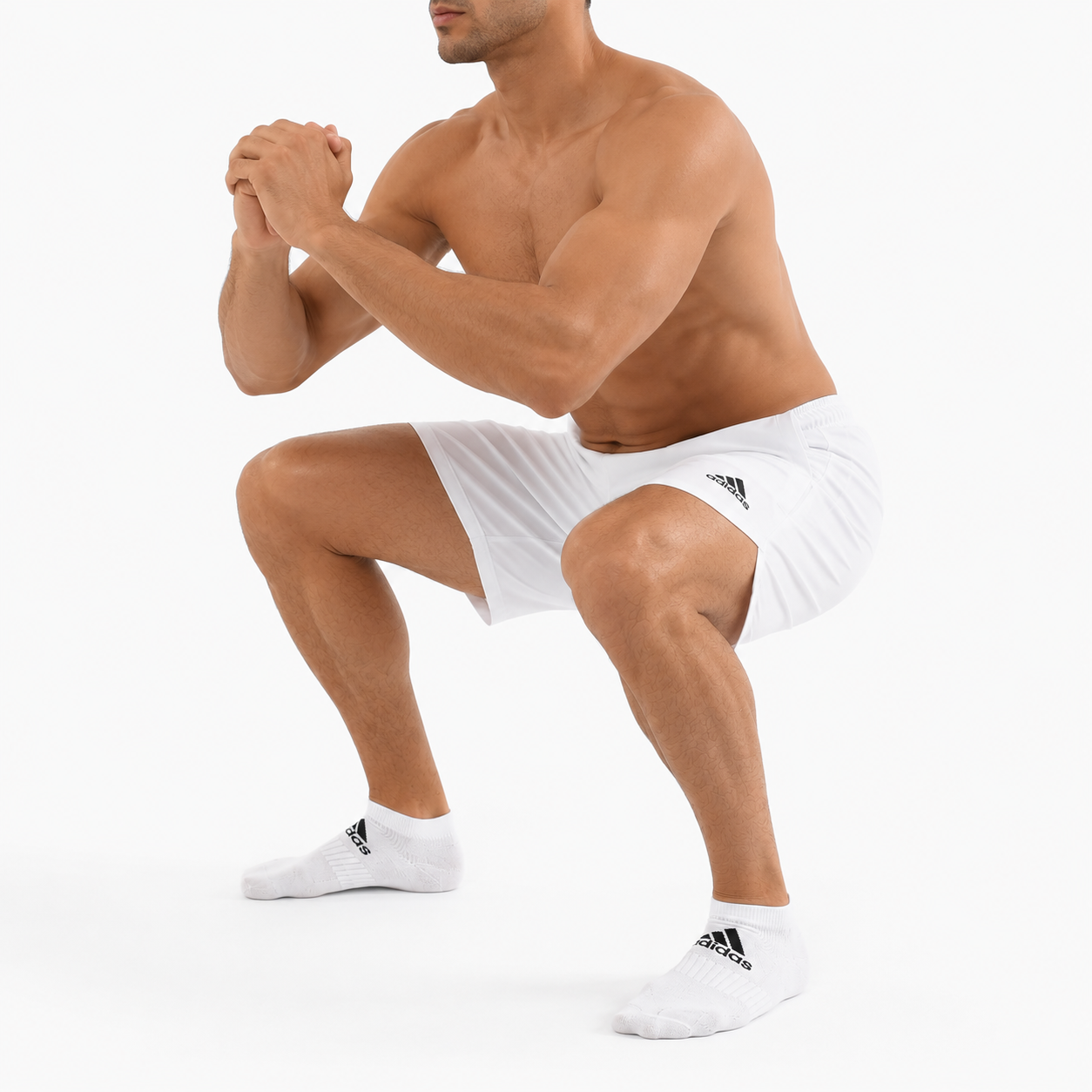 Adidas Men’s Performance Training Shorts – White