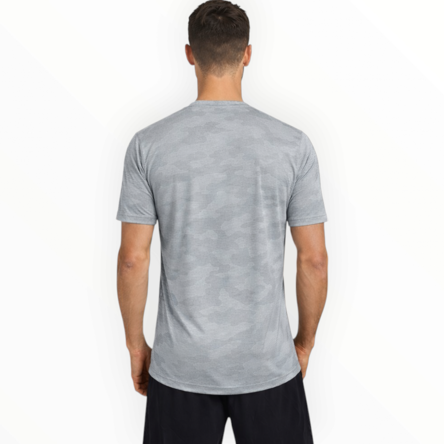 UA Men's Camo Dri-Fit T-Shirt (grey/Camo) Imported