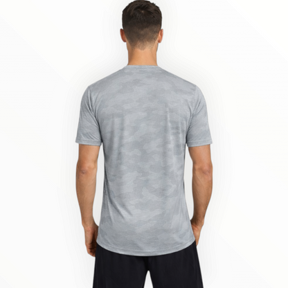 UA Men's Camo Dri-Fit T-Shirt (grey/Camo) Imported