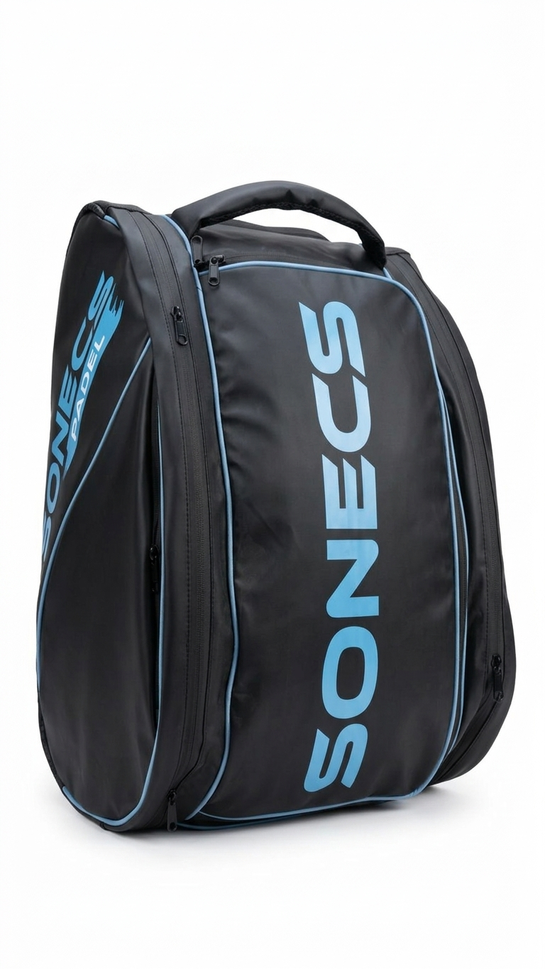 Sonecs Premium Padel Bag - Black/Light Blue