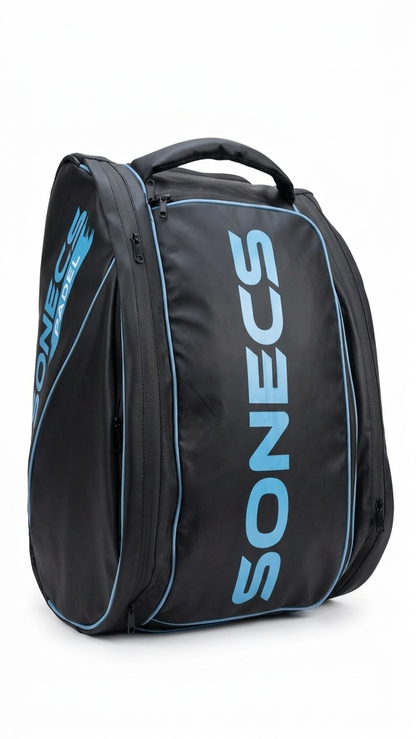 Sonecs Premium Padel Bag - Black/Light Blue