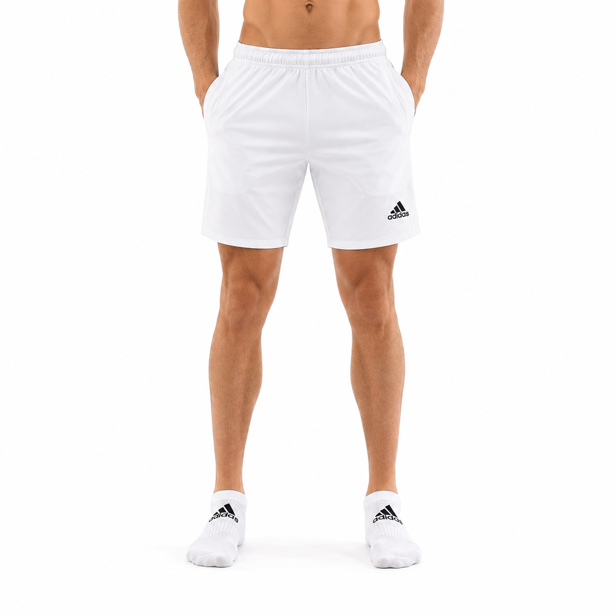 Adidas Men’s Performance Training Shorts – White