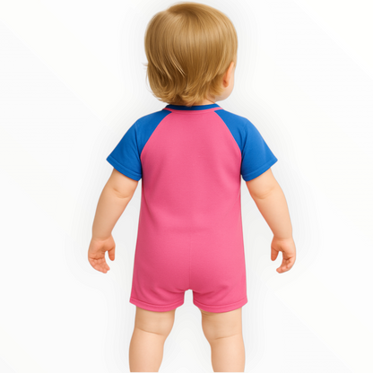 Sonecs Infants 1Pc Swim Suit (Unisex) - Pink/Blue