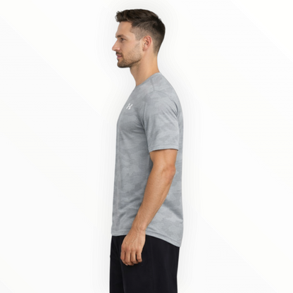 UA Men's Camo Dri-Fit T-Shirt (grey/Camo) Imported