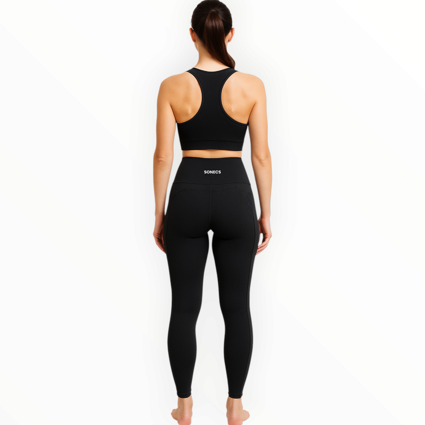 Sonecs High-Waist Workout Tights - Black