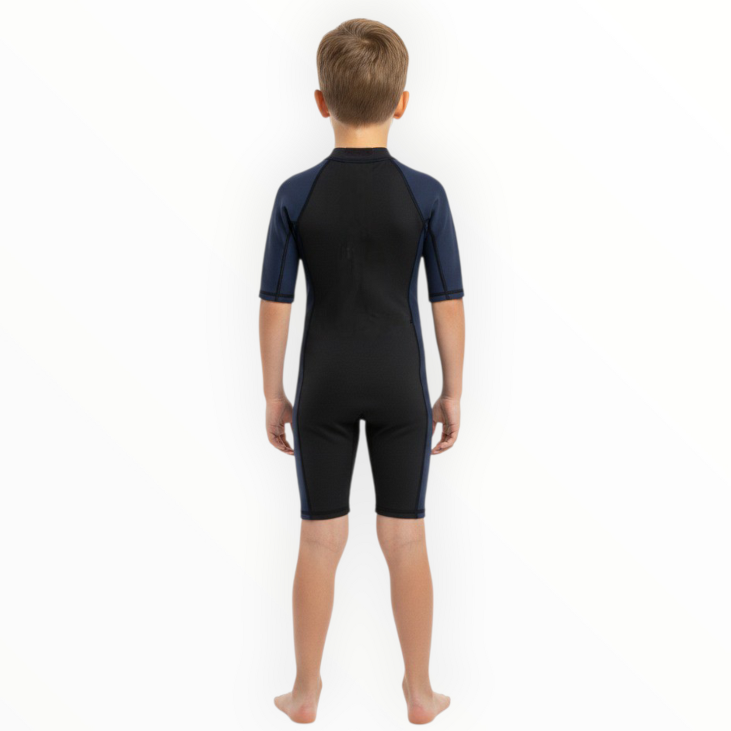 Sonecs Kids UptoKnee Swim Suit – Black/Navy