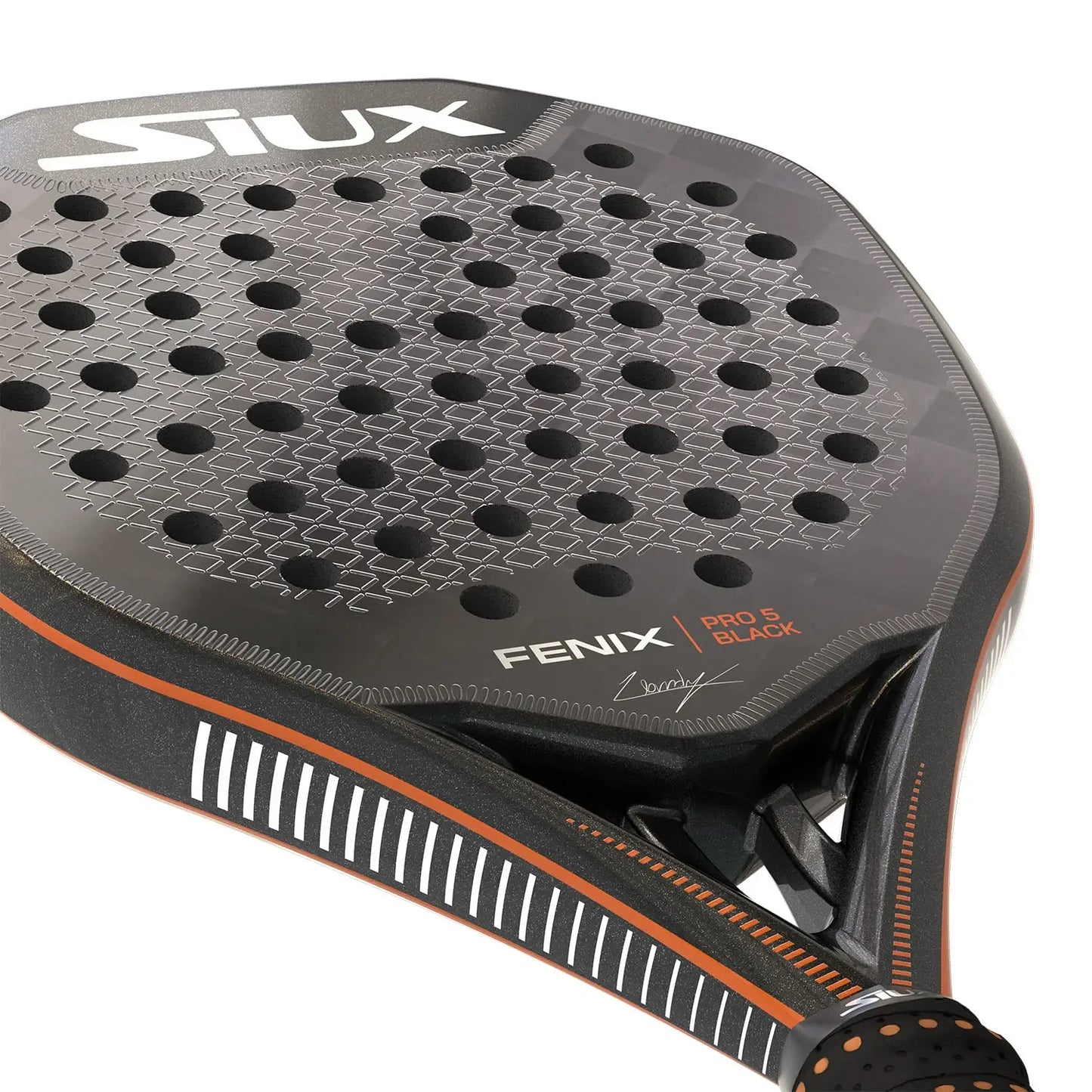 Siux Fenix Pro 5 Black 2025 Padel Racket By Leo AugsBurger
