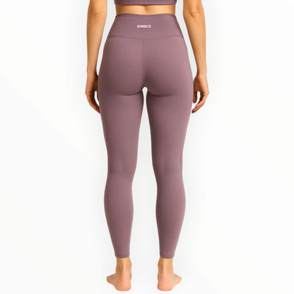 Sonecs High-Waist Workout Tights - Dusty Purple