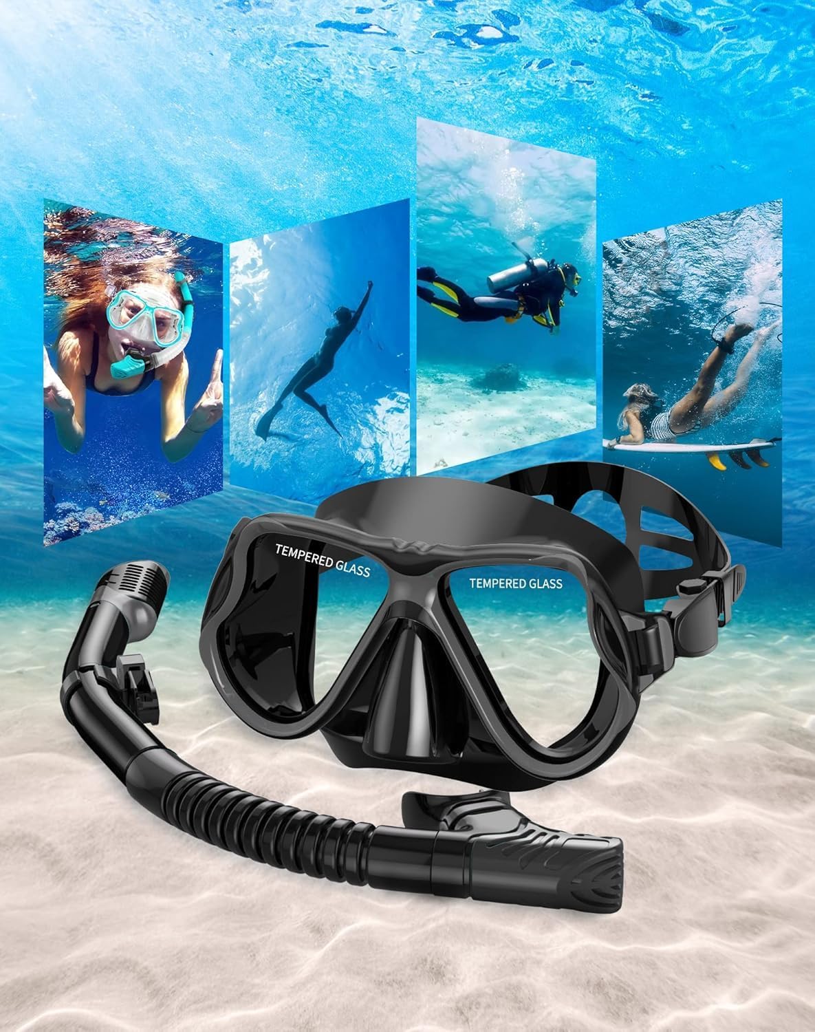 Sonecs Premium Swimming Mask & Snorkle Set