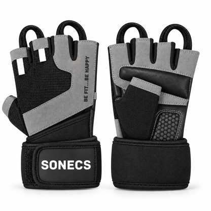 Sonecs IronGrip Pro Weight Lifting Gloves - Gym Gloves