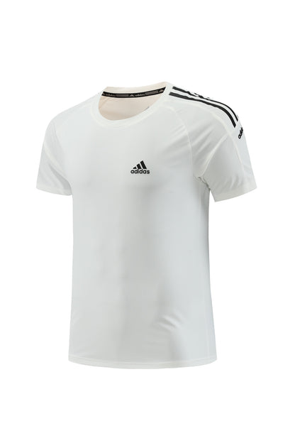Adidas Essential 3 Stripes Premium Tshirt - White