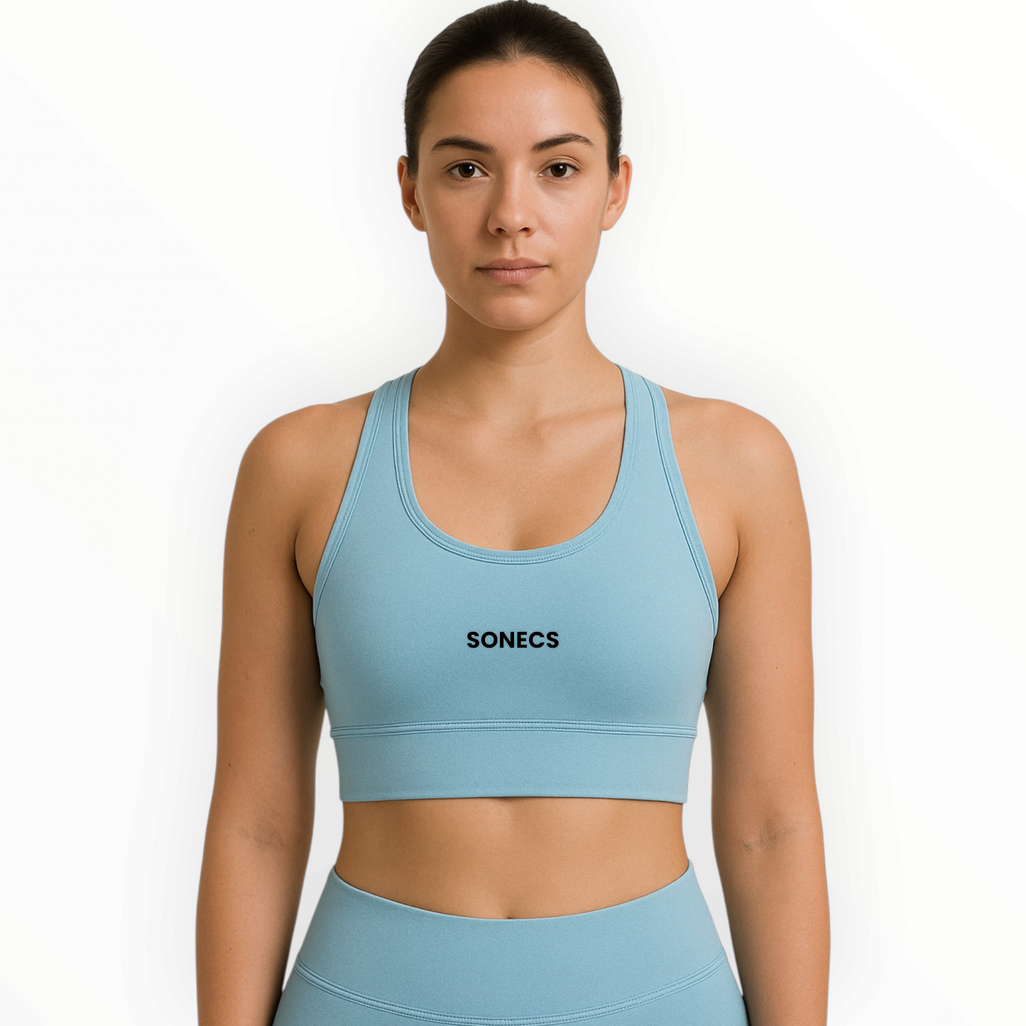Sonecs Essential Racerback Sports Bra - Ice Blue