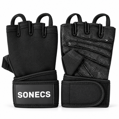 SONECS PowerGrip Pro Weight Lifting Gloves