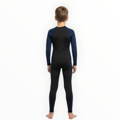 Sonecs Boys 1Pc Full SwimSuit - Black/NavyBlue